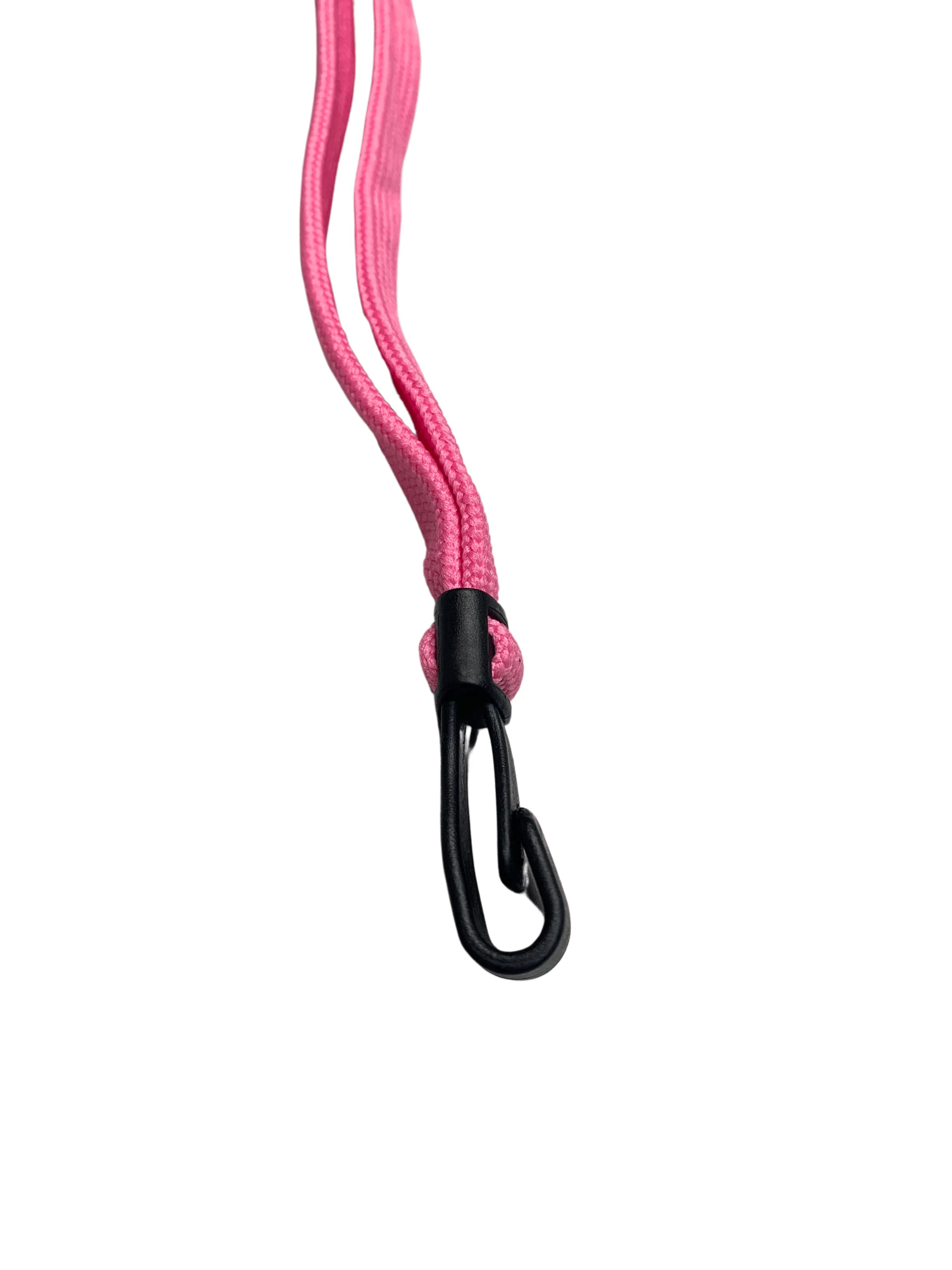 Recycled Plain Pink 10mm Lanyards with Plastic J-Clip | Pack of 100