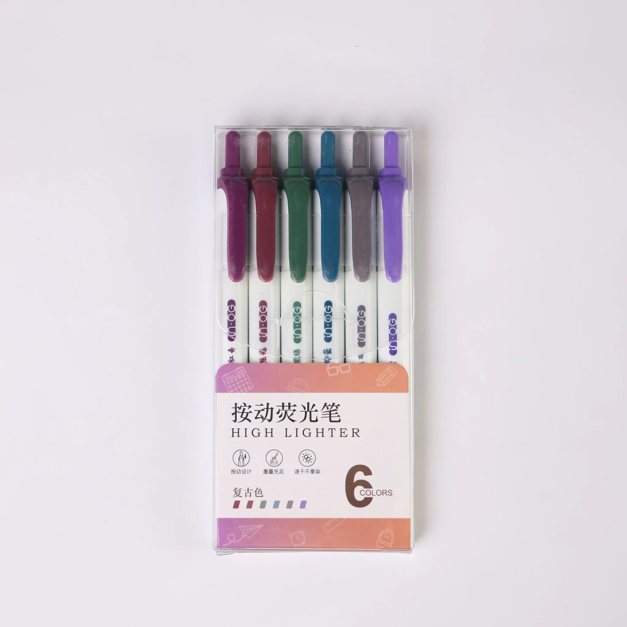 Retro Marker - 6 Color Set