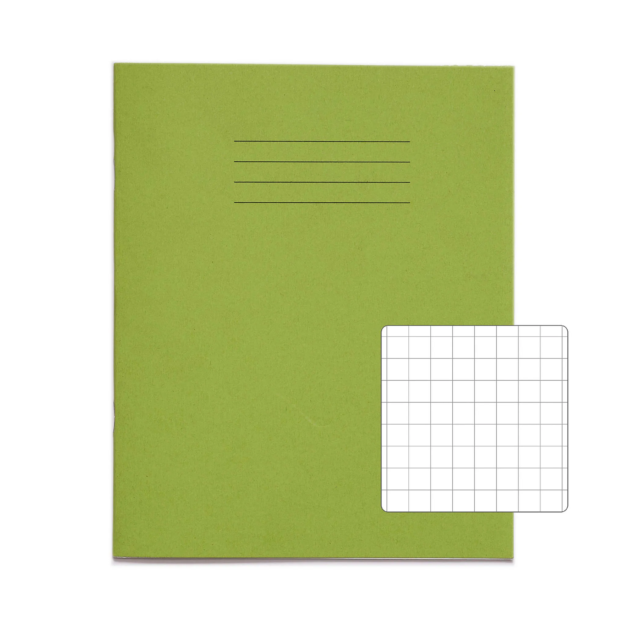 RHINO 8 x 6.5" Exercise Book - 10mm Squared |80pg/100Pk