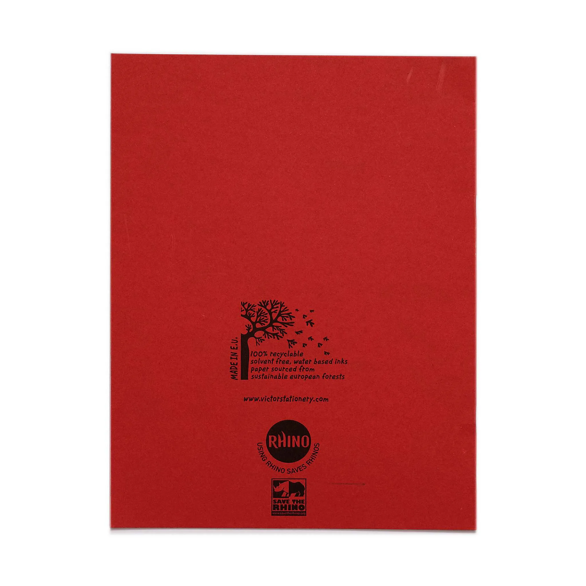 RHINO 8mm Ruled (9"x7") Exercise Books with Margin – 100-Pack