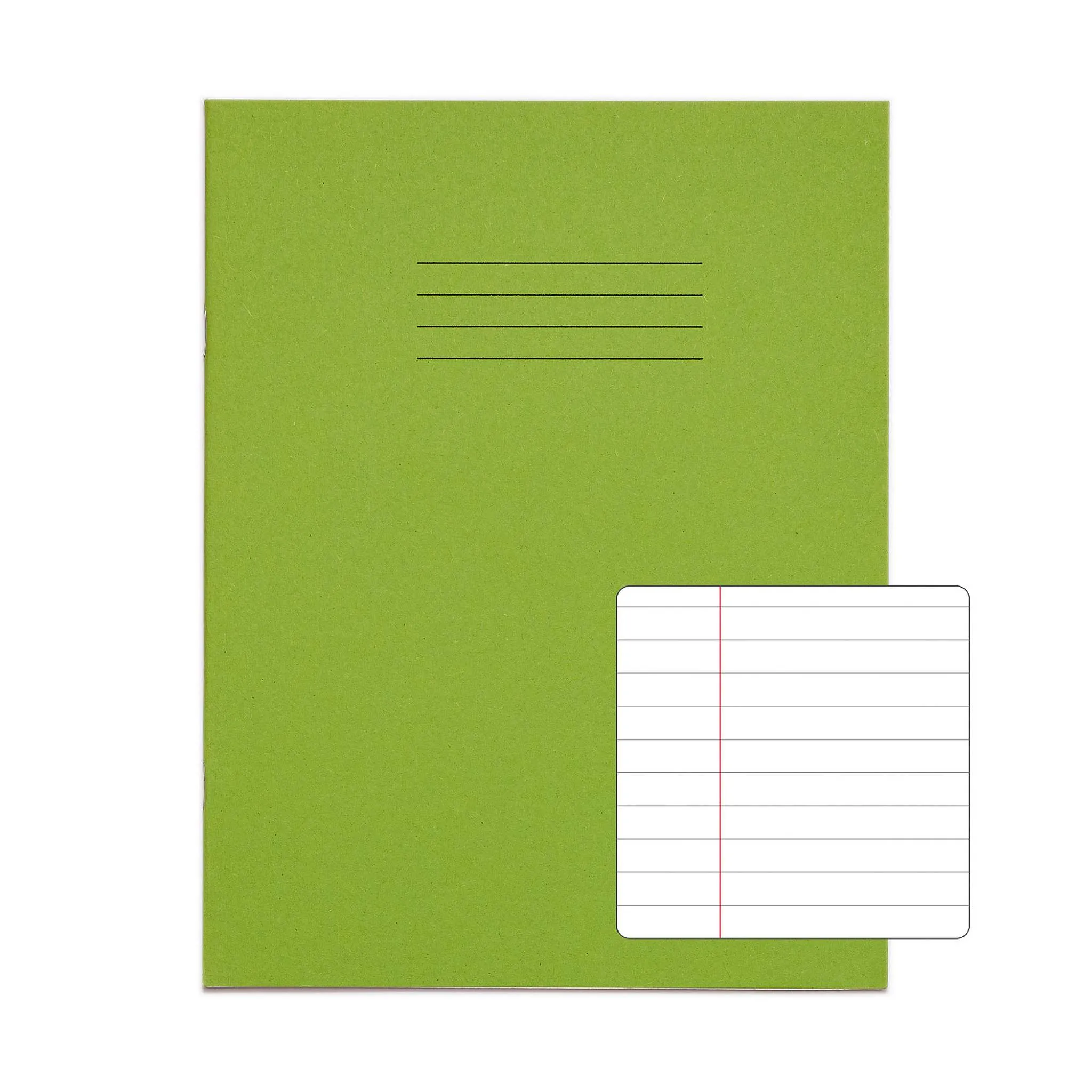 RHINO 8mm Ruled (9"x7") Exercise Books with Margin – 100-Pack