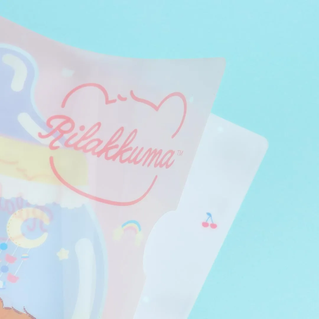 Rilakkuma Baby Bottle A4 Clear File Folder