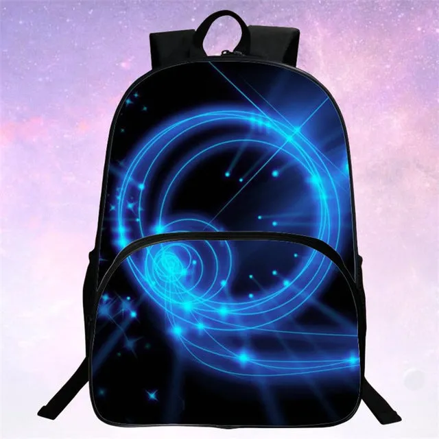 RUNNINGTIGER Children School Bags Galaxy / Universe / Space 24 Colors Printing Backpack For Teeange Girls Boys Star Schoolbags