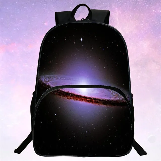 RUNNINGTIGER Children School Bags Galaxy / Universe / Space 24 Colors Printing Backpack For Teeange Girls Boys Star Schoolbags