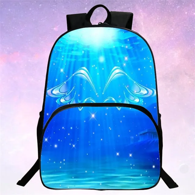 RUNNINGTIGER Children School Bags Galaxy / Universe / Space 24 Colors Printing Backpack For Teeange Girls Boys Star Schoolbags