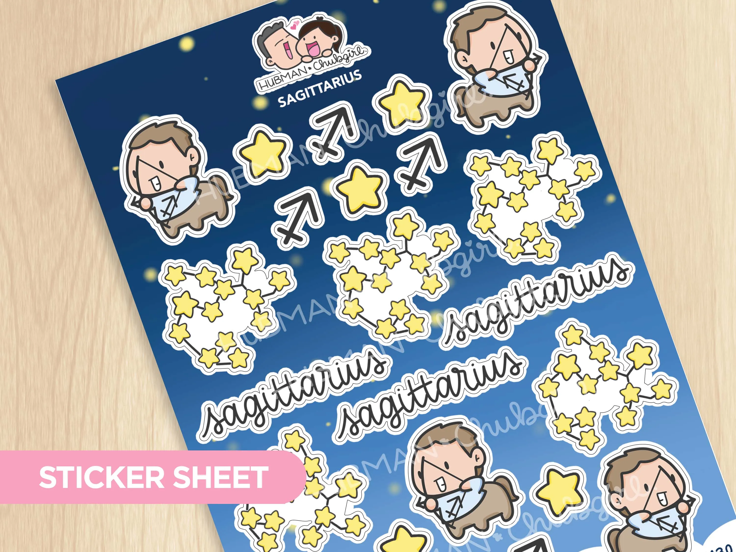 Sagittarius Sticker Set