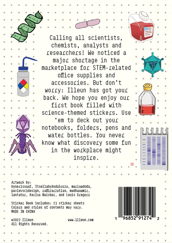 Science Sticker Book - 21 sticker sheets!