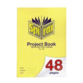 Spirax 142 Project Book 18Mm Dotted Thirds 48 Page A4