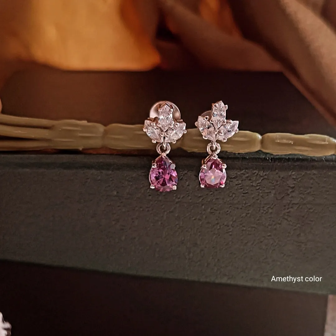 SST 098 | PINK SAPPHIRE DANGLE EARRING