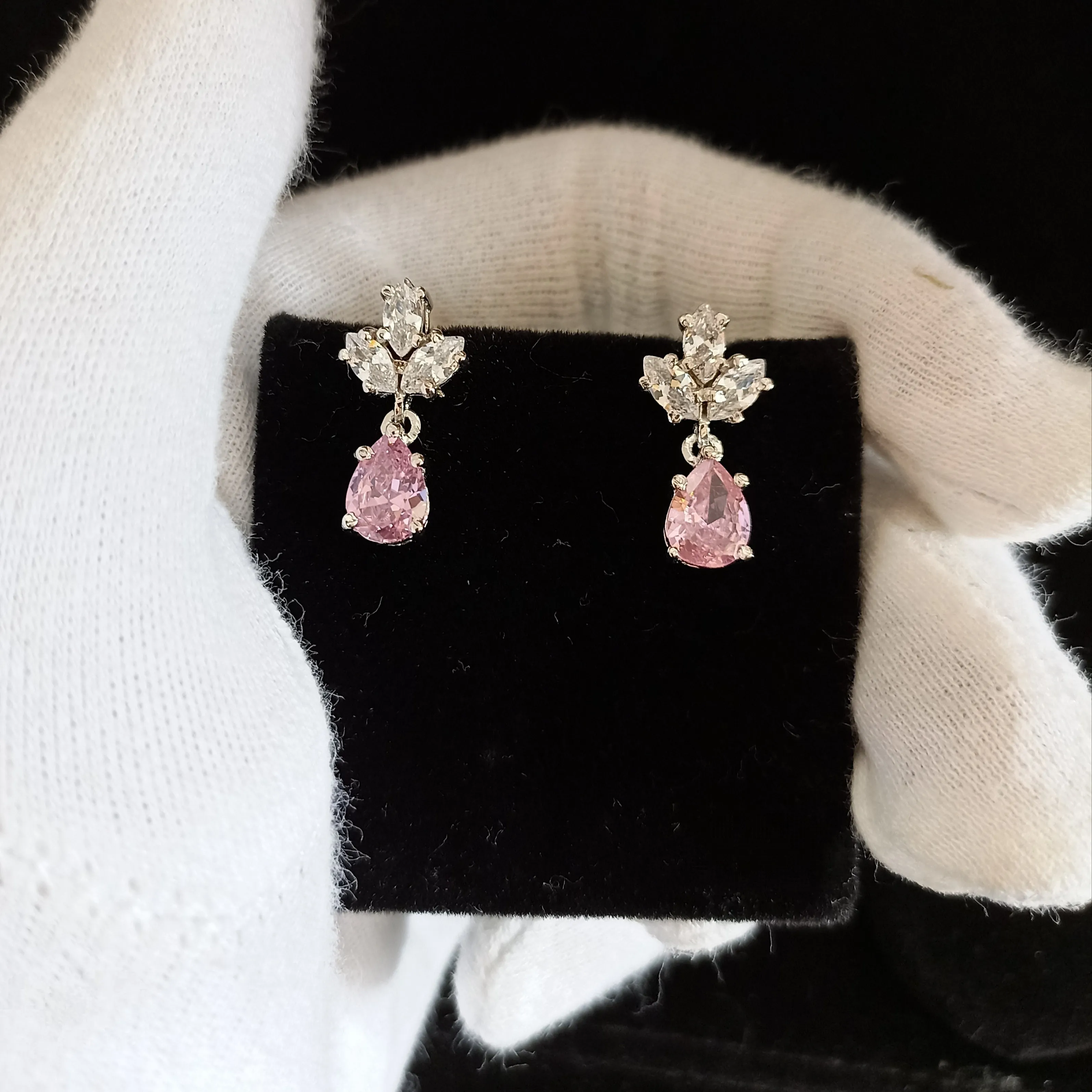 SST 098 | PINK SAPPHIRE DANGLE EARRING