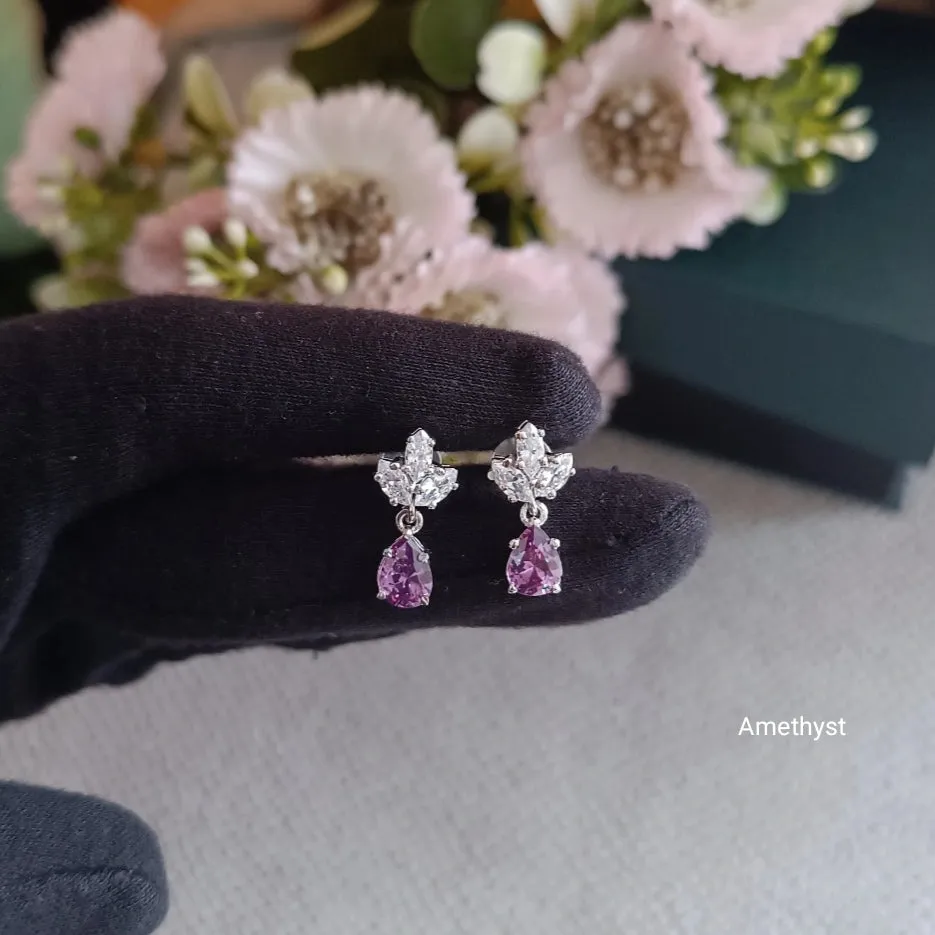 SST 098 | PINK SAPPHIRE DANGLE EARRING