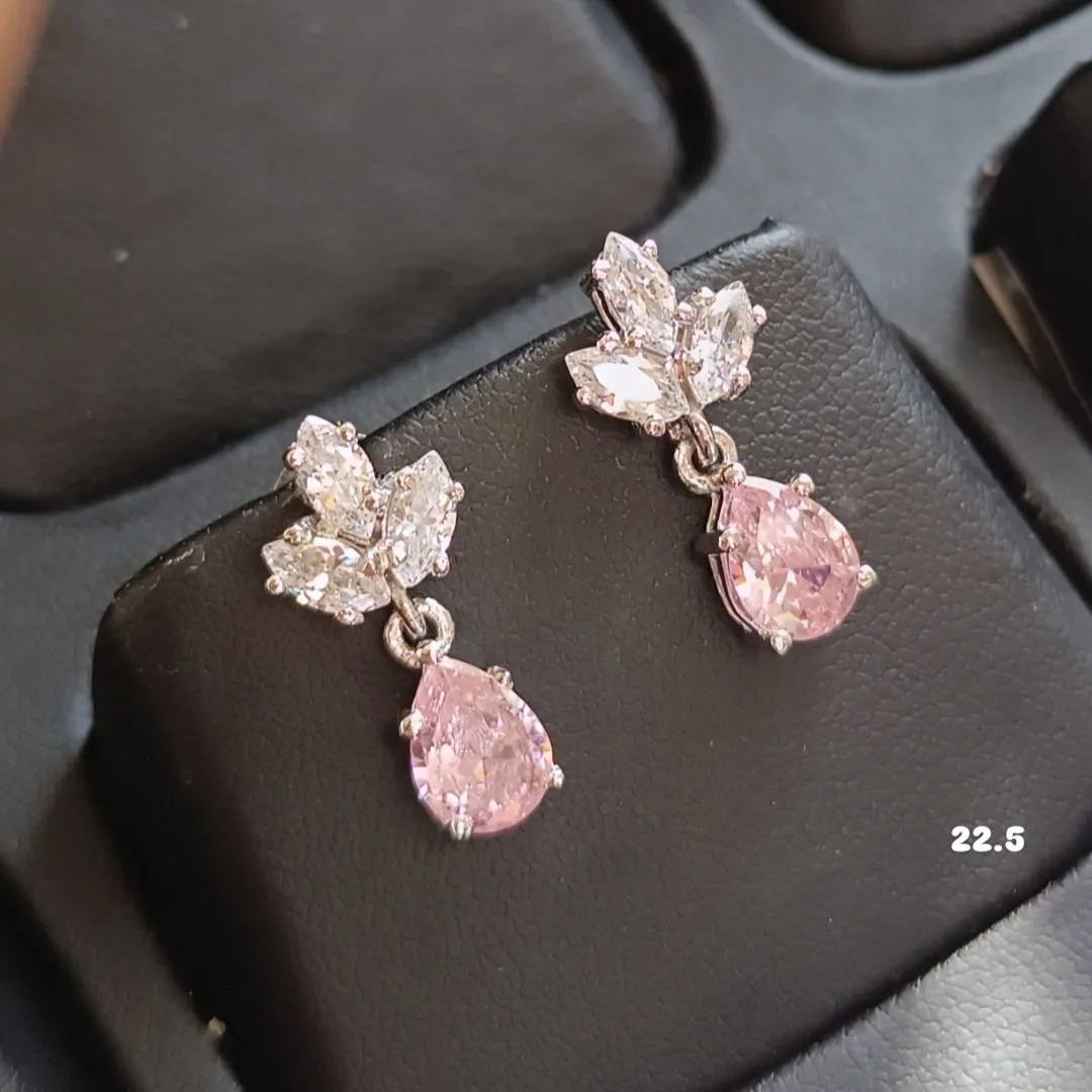 SST 098 | PINK SAPPHIRE DANGLE EARRING