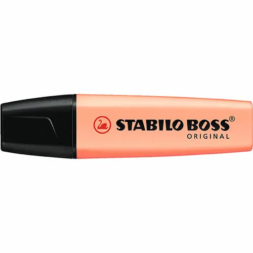 Stabilo Boss Highlighter Pastel Creamy Peach Box 10