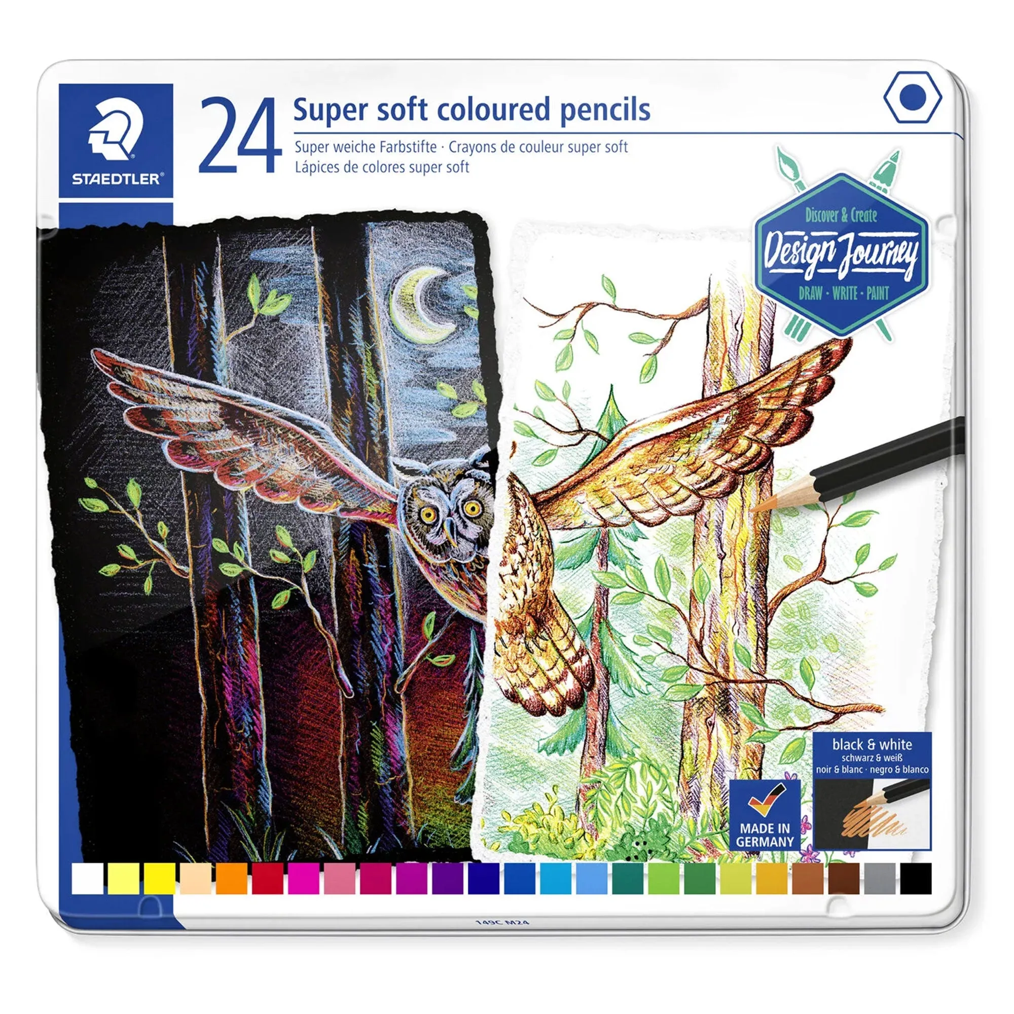 Staedtler Super Soft Coloured Pencils - Set of 24