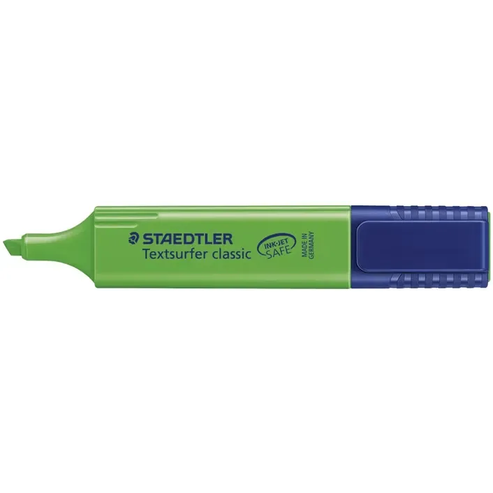 Staedtler Textsurfer Classic Highlighter Chisel Tip Green Box 10 BULK