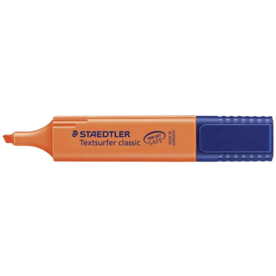 Staedtler Textsurfer Classic Highlighter Chisel Tip Orange Box 10 BULK