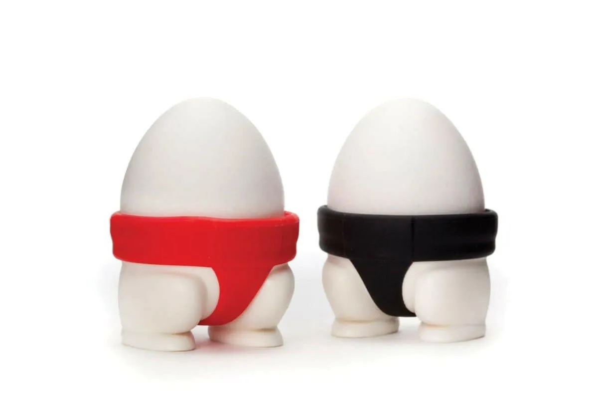 Sumo Eggs 2 Egg Cup Holders Set, Makes Meal Times Fun