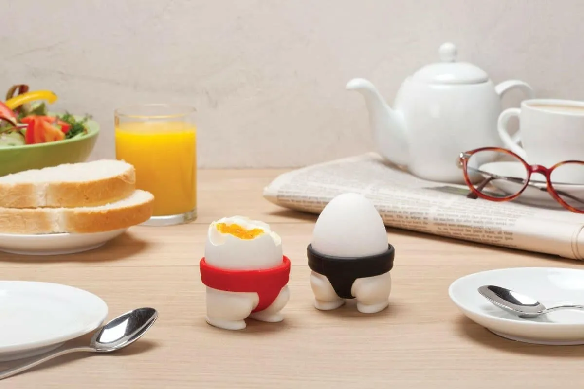 Sumo Eggs 2 Egg Cup Holders Set, Makes Meal Times Fun