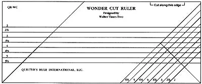 The Wonder Cut Ruler