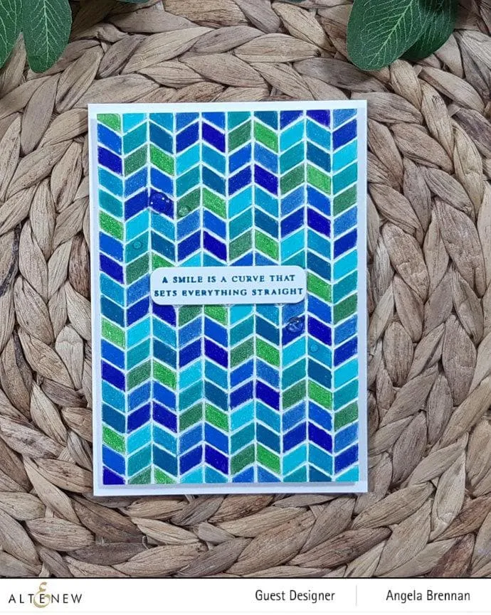 Tiled Chevron 3D Embossing Folder