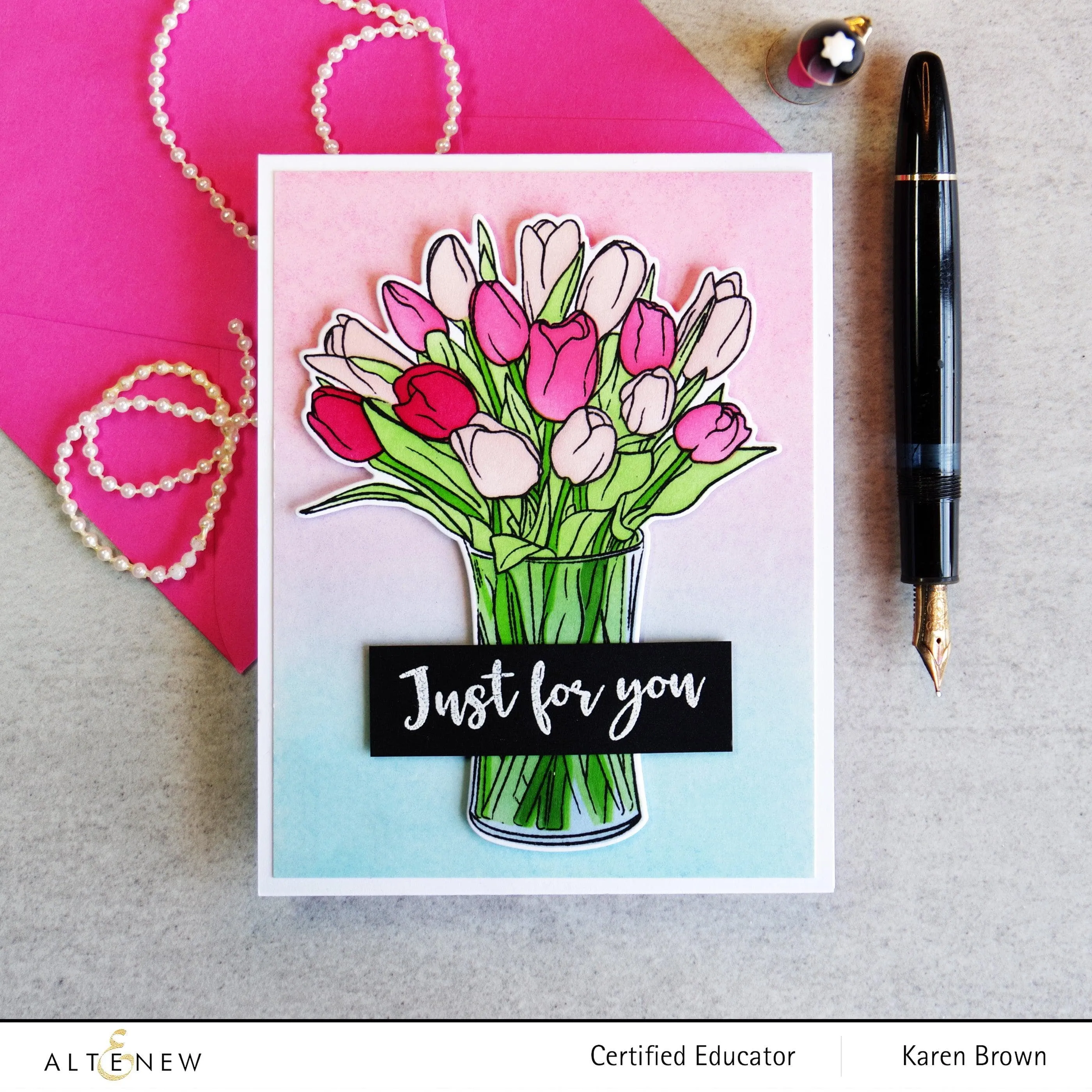 Tulip Bouquet 3D Embossing Folder