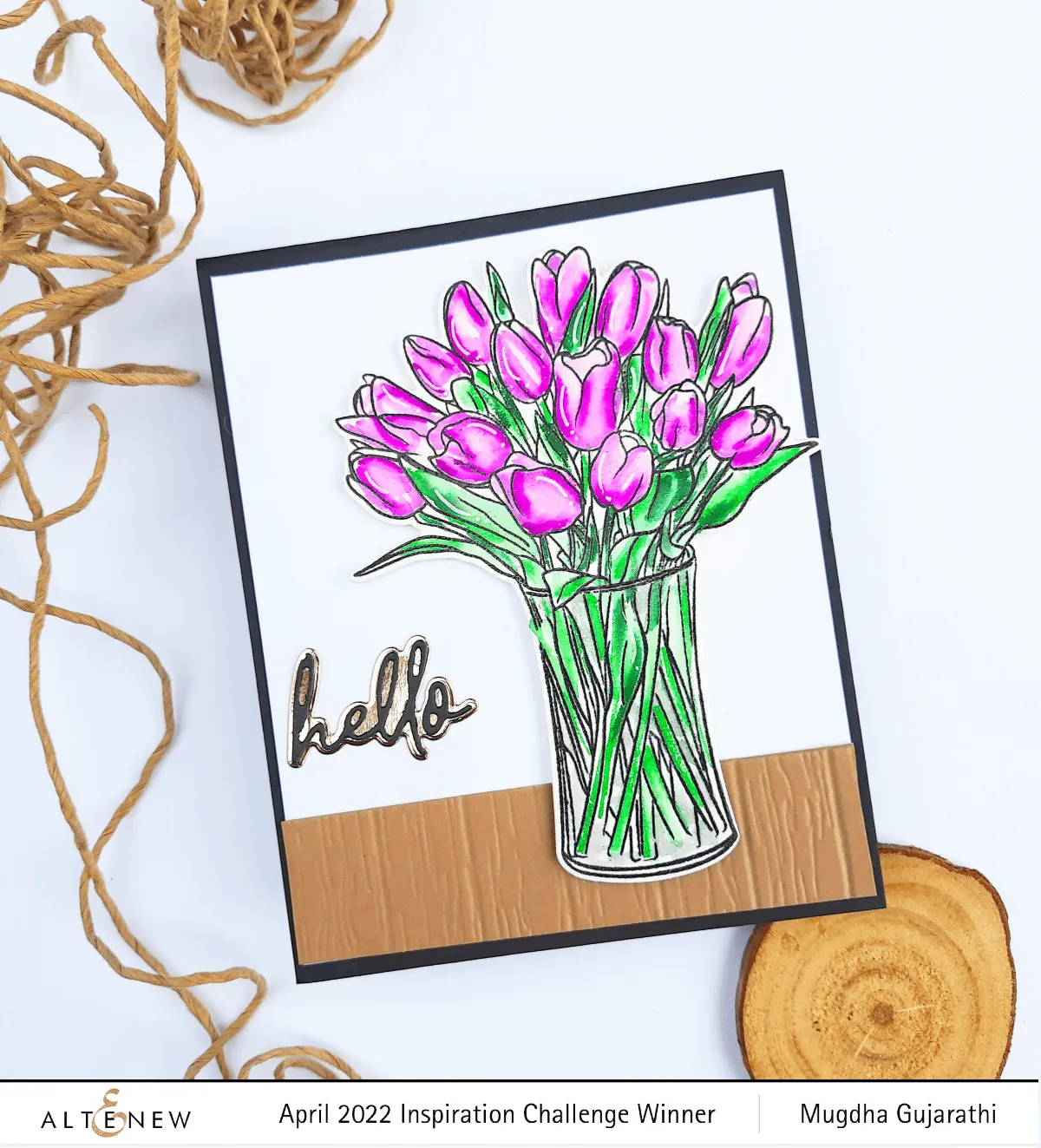 Tulip Bouquet 3D Embossing Folder