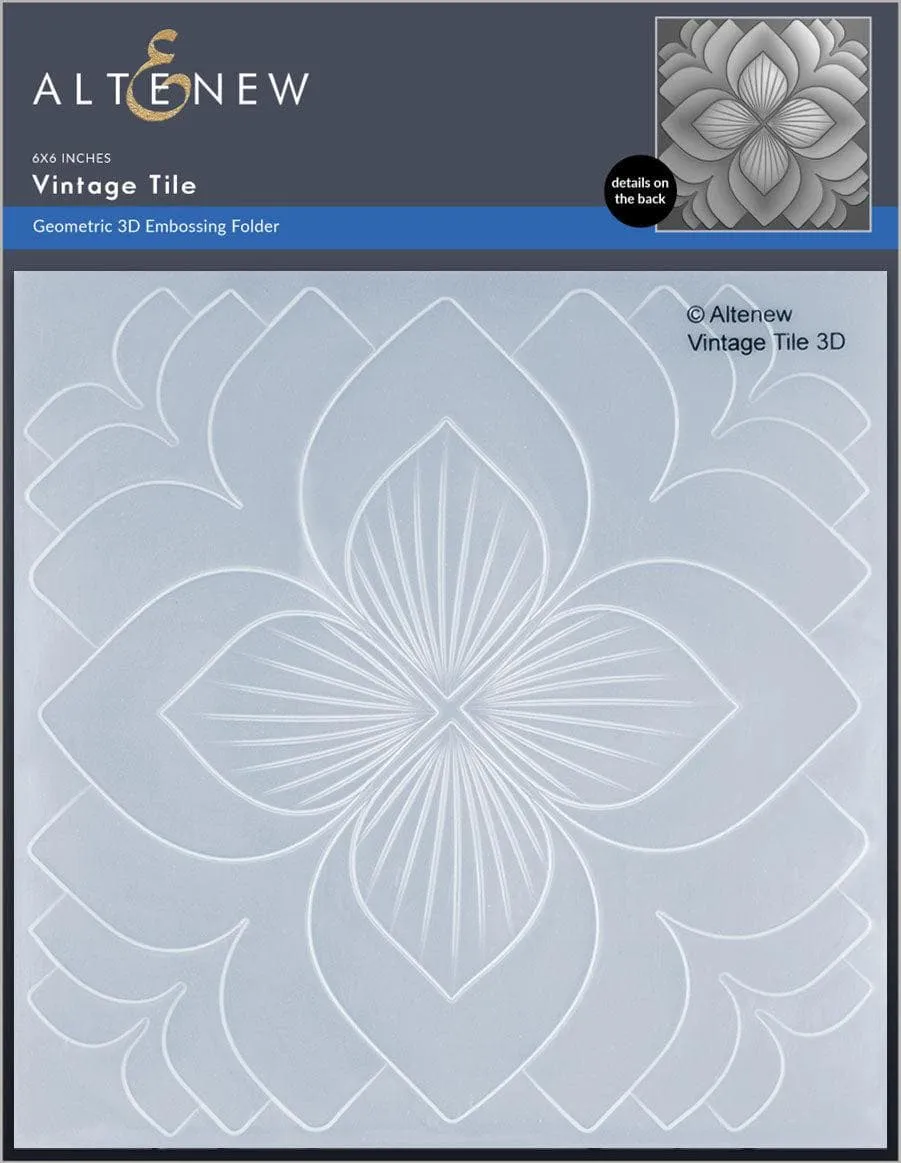 Vintage Tile 3D Embossing Folder