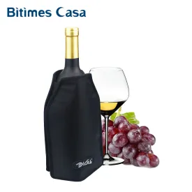 Wine Champagne Cooler Sleeve Nylon Construction With Elastic Substantial Gel Long Time Cooling Dinner Party  Picnic Wine Ccooler