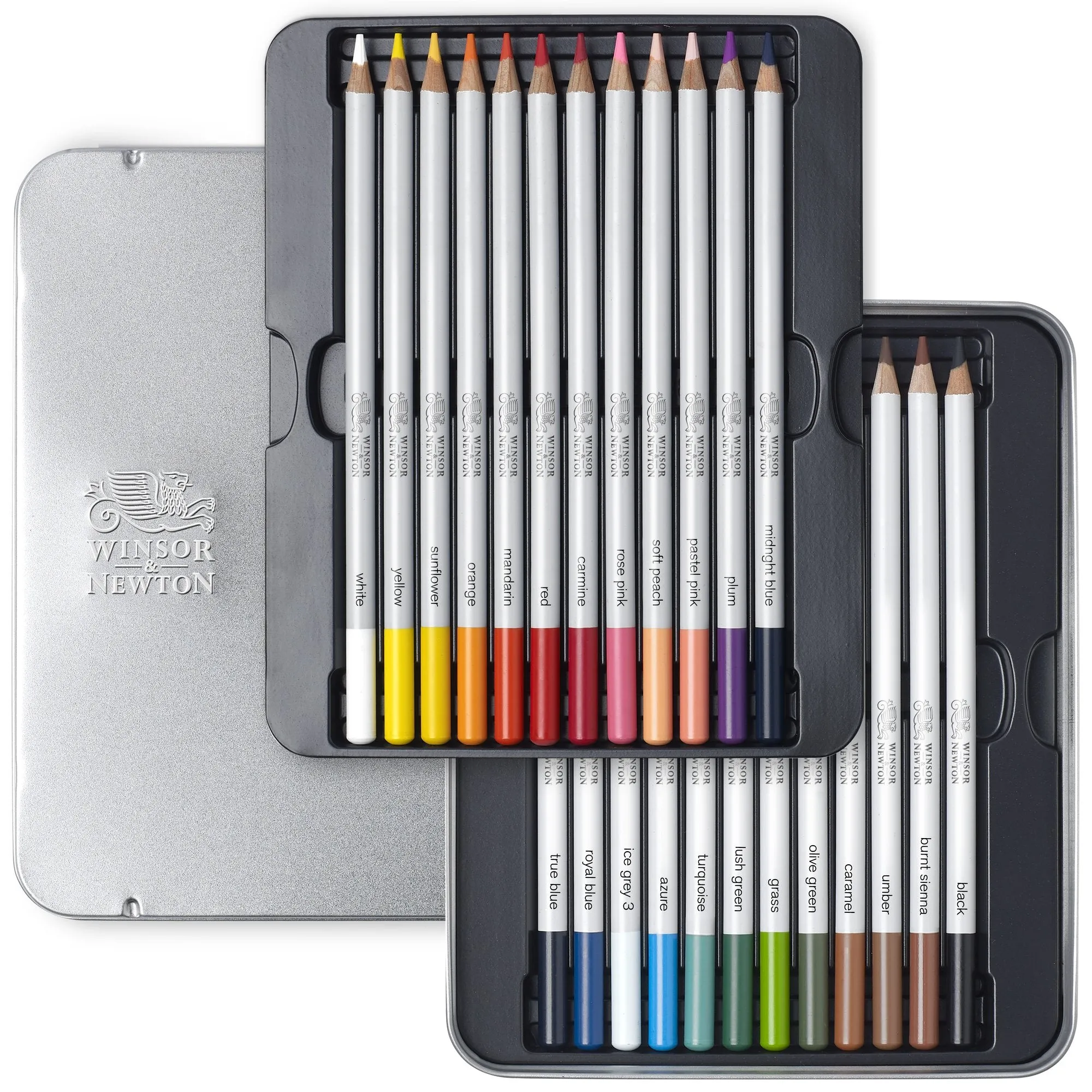 Winsor & Newton Soft Core Coloured Pencil Set 24