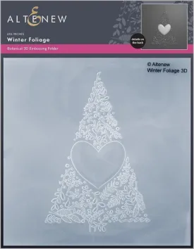 Winter Foliage 3D Embossing Folder