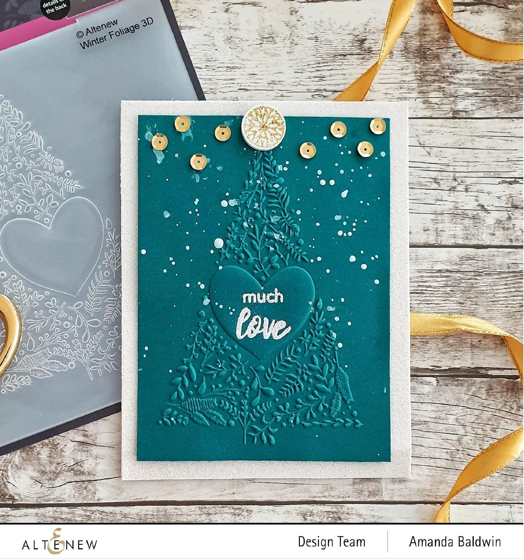 Winter Foliage 3D Embossing Folder