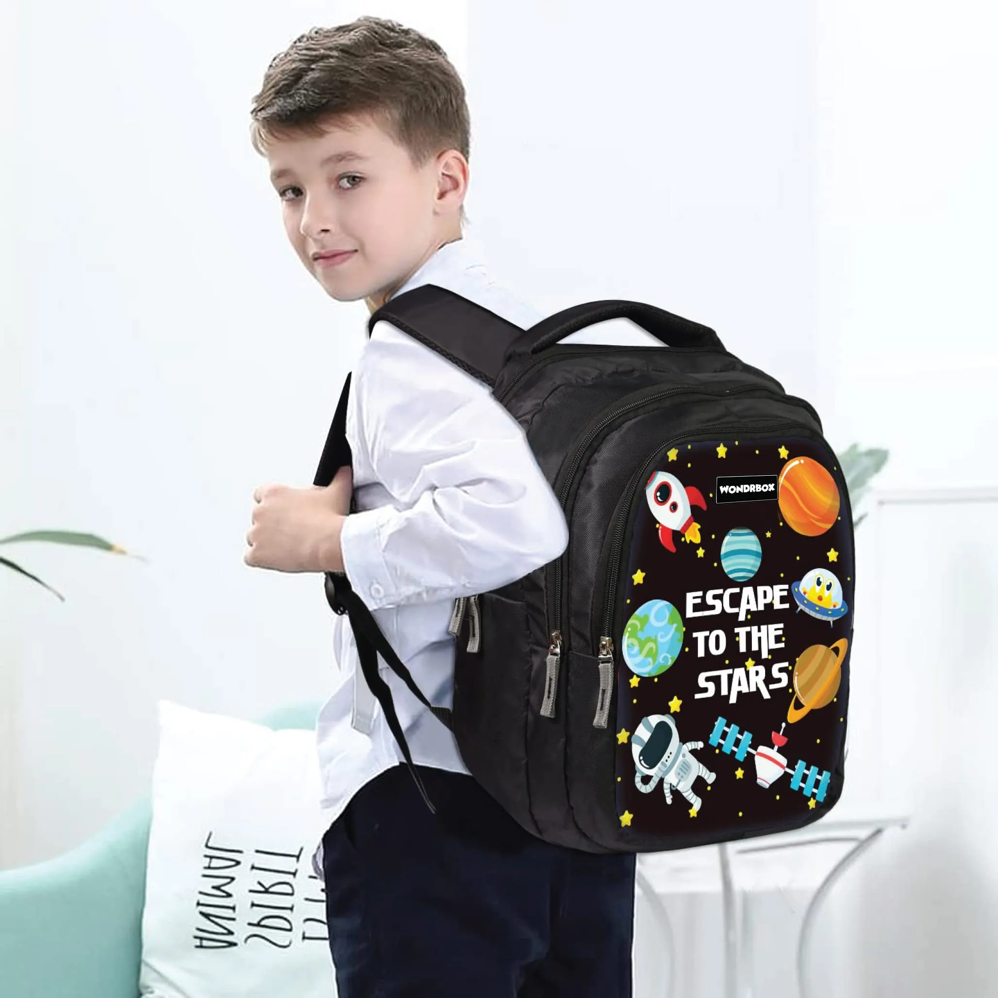 WONDRBOX Solar School Bag For Kids Age 8 and above