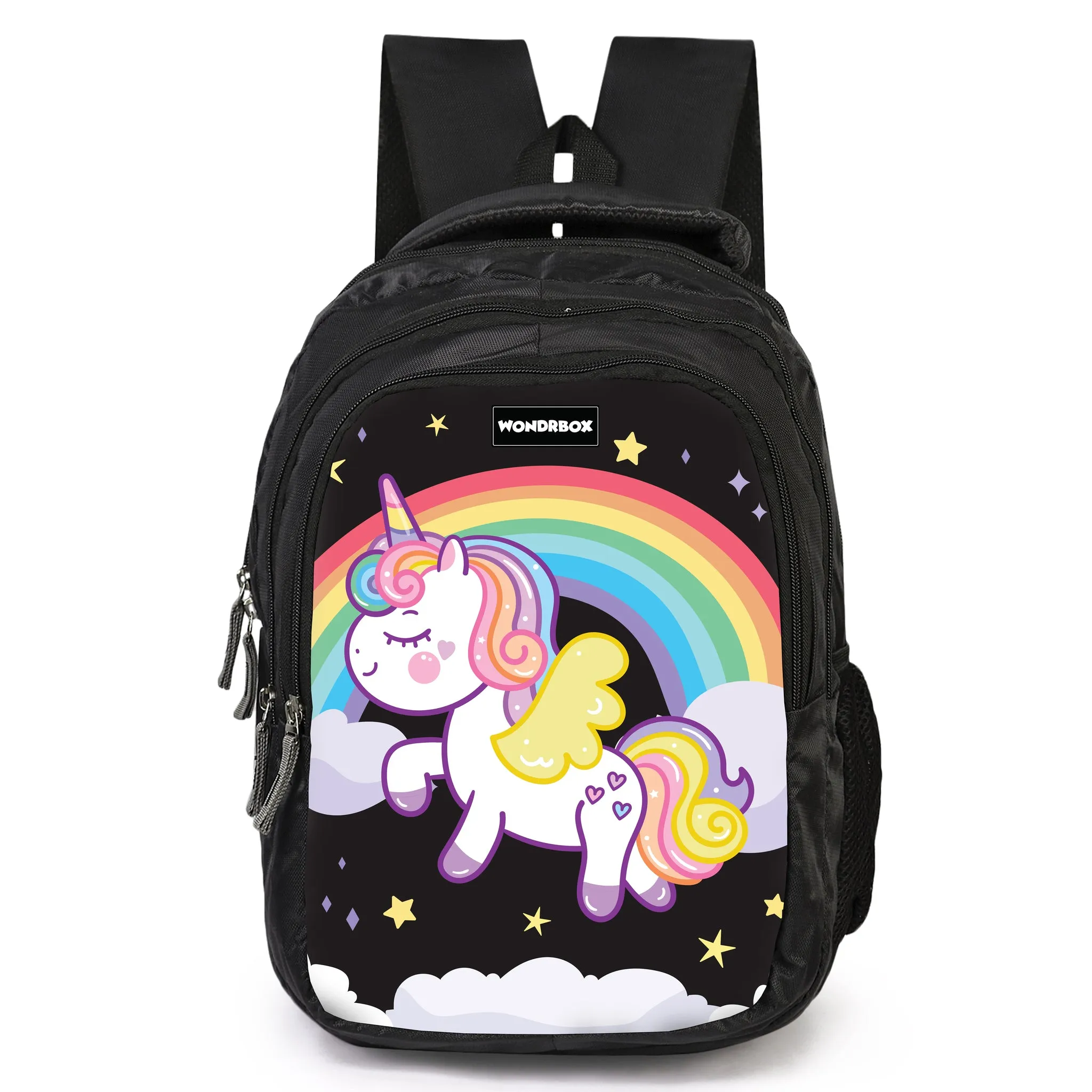 WONDRBOX Sparkle Unicorn School Bag For Girls Age 8 and above