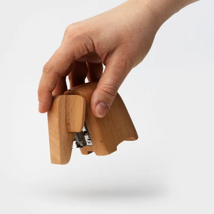 Wooden Elephant Stapler (two sizes)