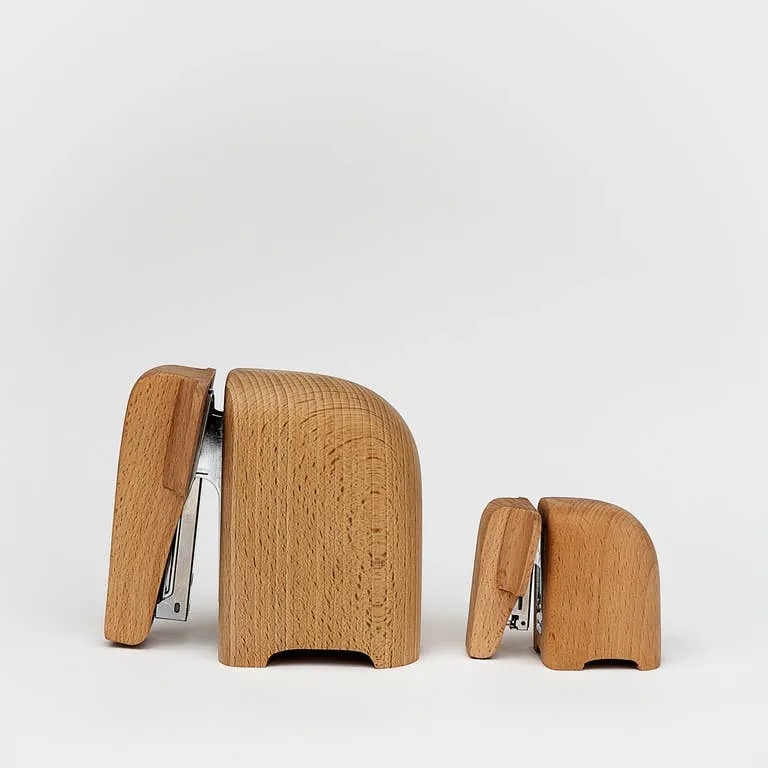 Wooden Elephant Stapler (two sizes)