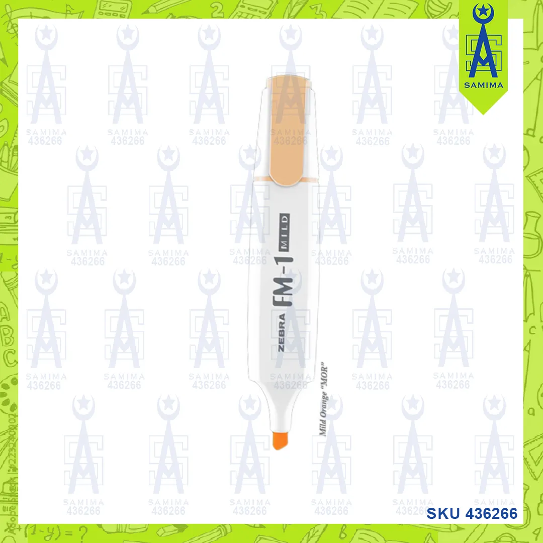 ZEBRA FM-1 MILD FLUO HIGHLIGHTER ORANGE