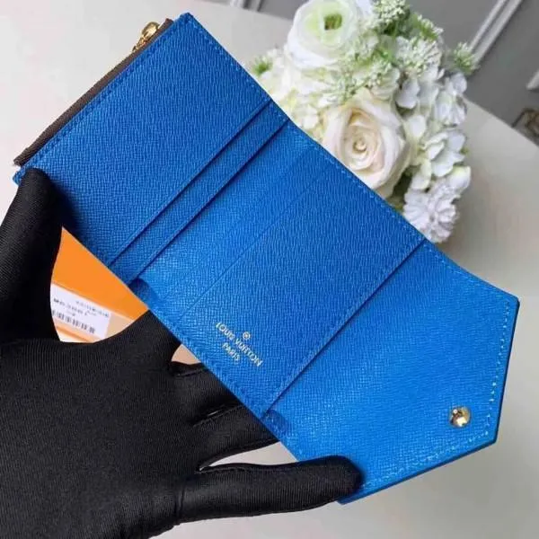 Zoé Small Wallet M62932 Monogram Canvas/blue Leather  Collection